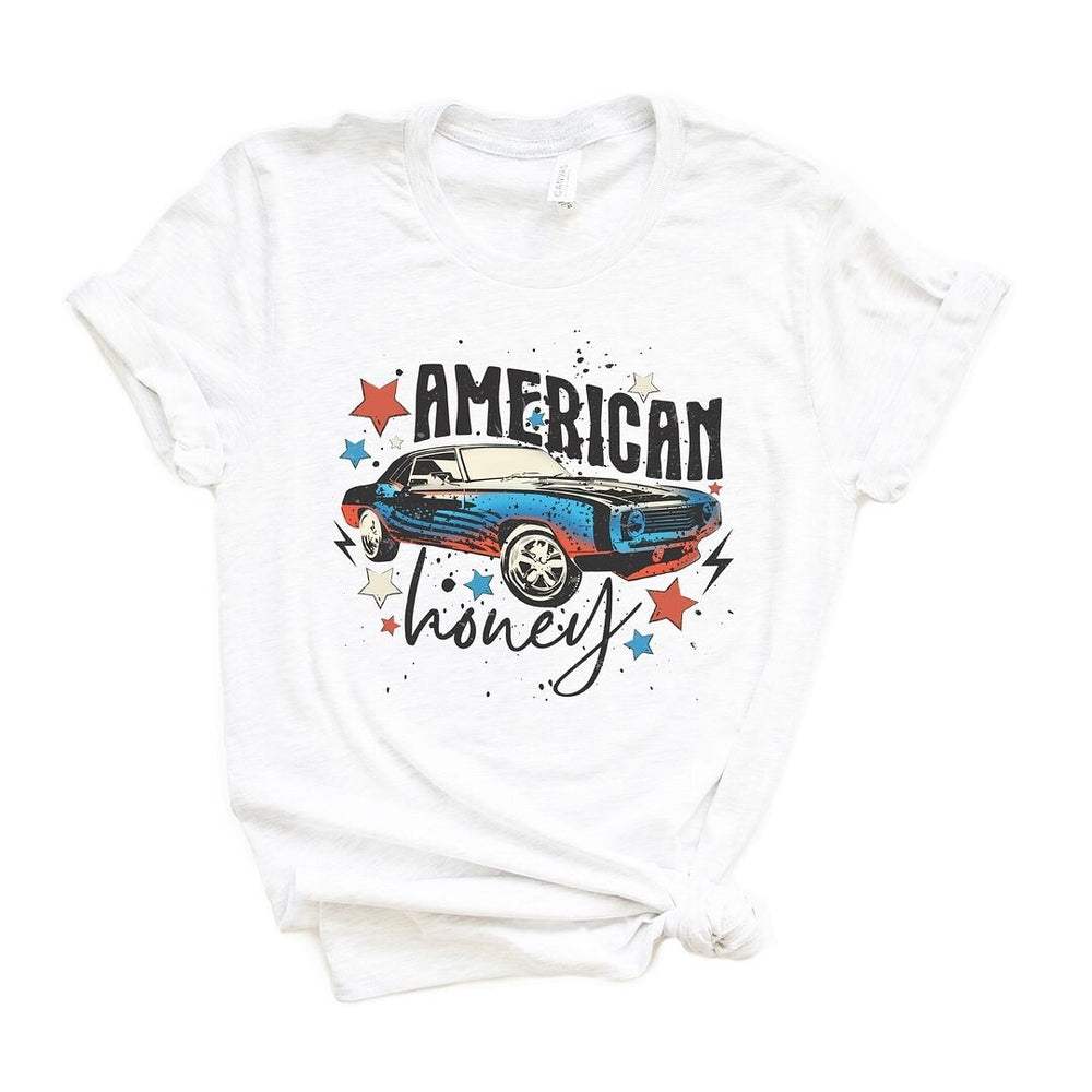 American Honey Car Short Sleeve Crewnneck Tee