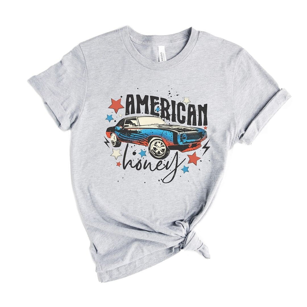 American Honey Car Short Sleeve Crewnneck Tee