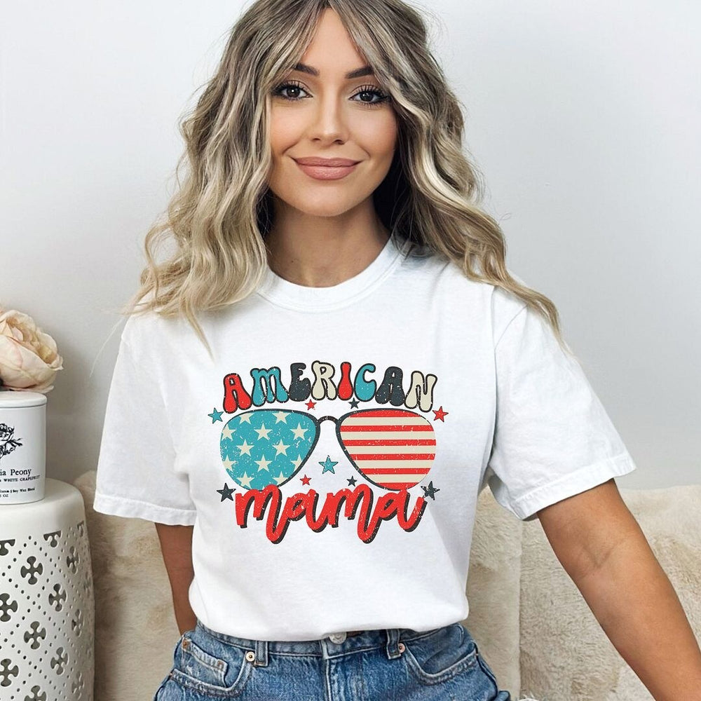 American Mama Sunglasses Garment Dyed Tee