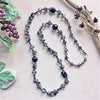 Amethyst & Crystal Long Necklace