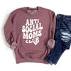 Anti Social Moms Club Heart Graphic Sweatshirt