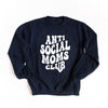 Anti Social Moms Club Heart Graphic Sweatshirt