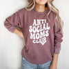 Anti Social Moms Club Heart Graphic Sweatshirt