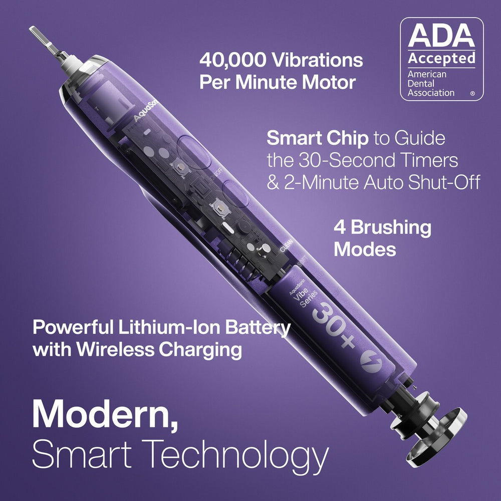 Aquasonic Vibe Series Ultra-Whitening Toothbrush