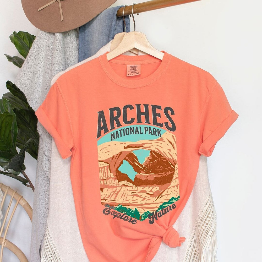 Arches National Park Explore More Garment Dyed Tee