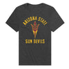 Arizona State Sun Devils Unisex Adult Heathered Premium T Shirt