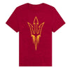 Arizona State University Primary Logo Unisex Adult Heathered Premium T Shirt