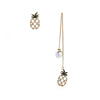 Asymmetrical Pineapple Imitation Pearl Earrings