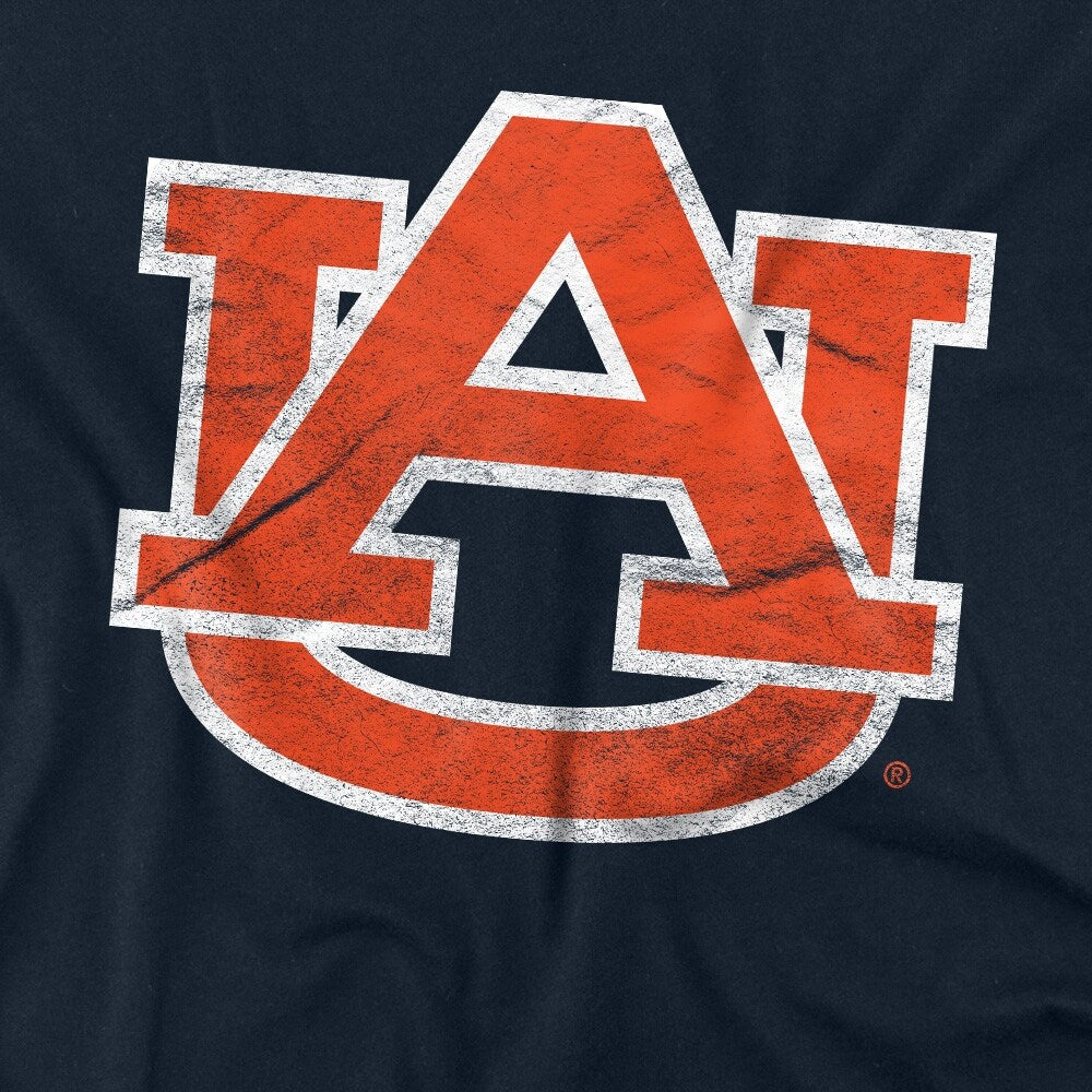 Auburn University Distressed Primary Kids T Shirt for Youth Boys and Girls