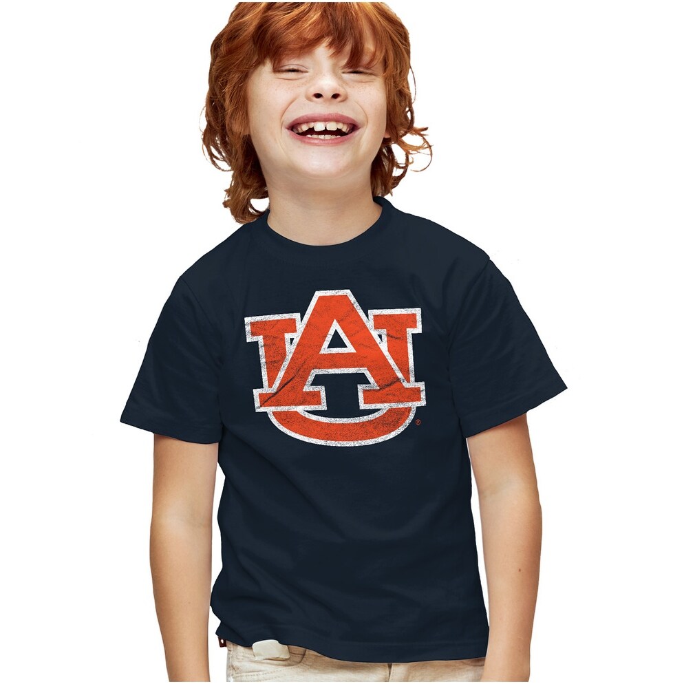 Auburn University Distressed Primary Kids T Shirt for Youth Boys and Girls