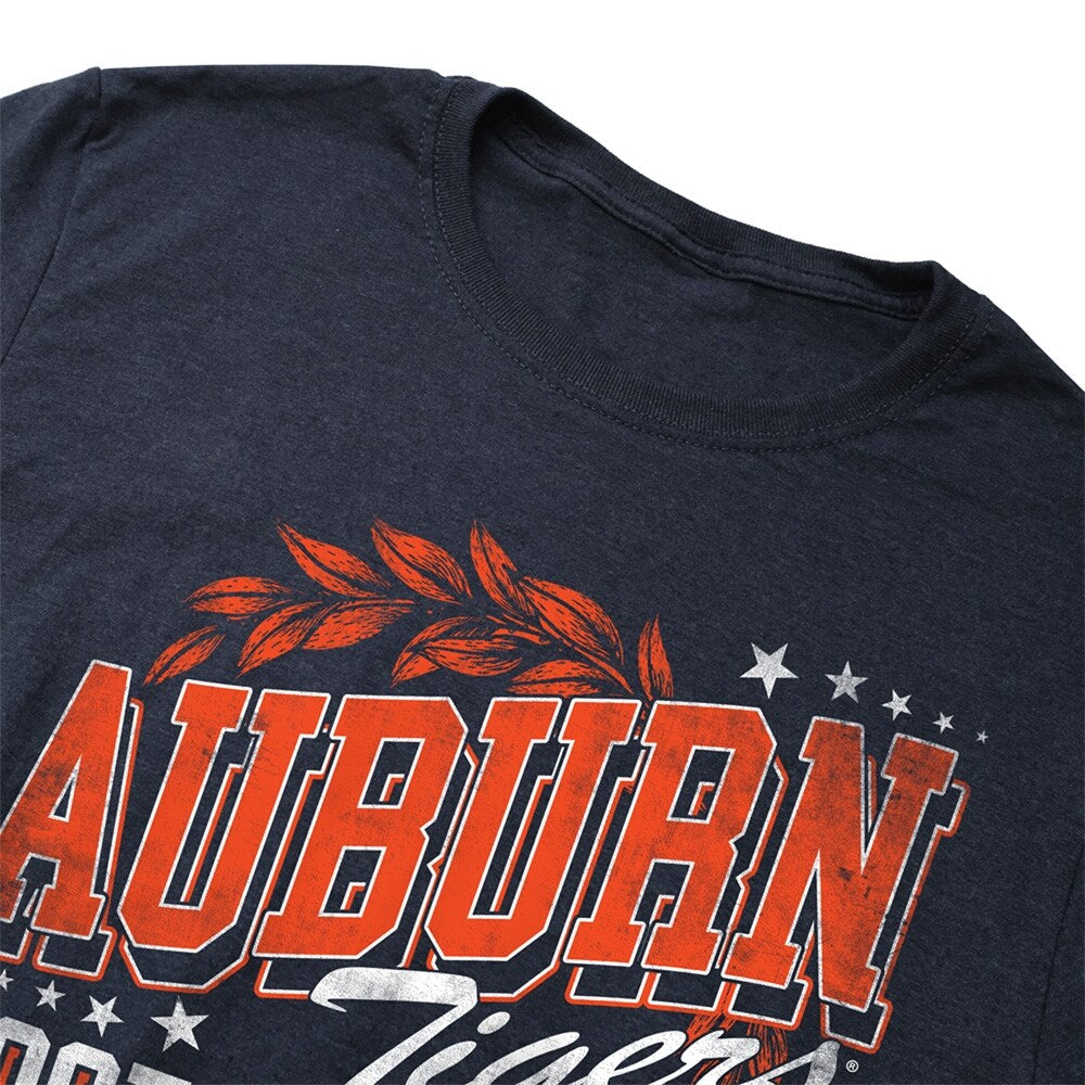 Auburn University Tigers Classic Football Unisex Adult Heathered Premium T Shirt