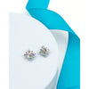 Aurora Borealis Crystal Floral Stud Earrings