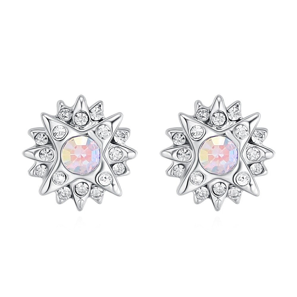 Aurora Borealis Swarovski Crystal Star Stud Earrings