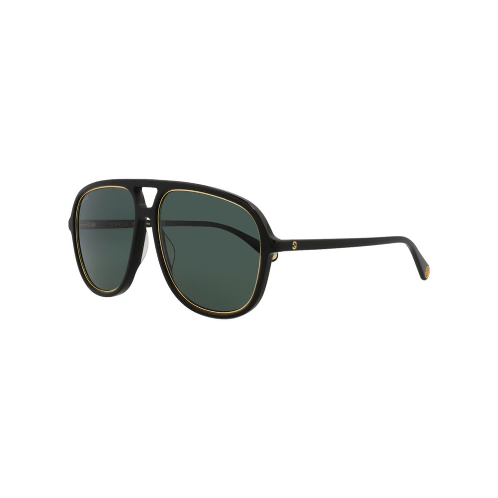 Aviator-Frame Acetate Sunglasses - Black - One Size