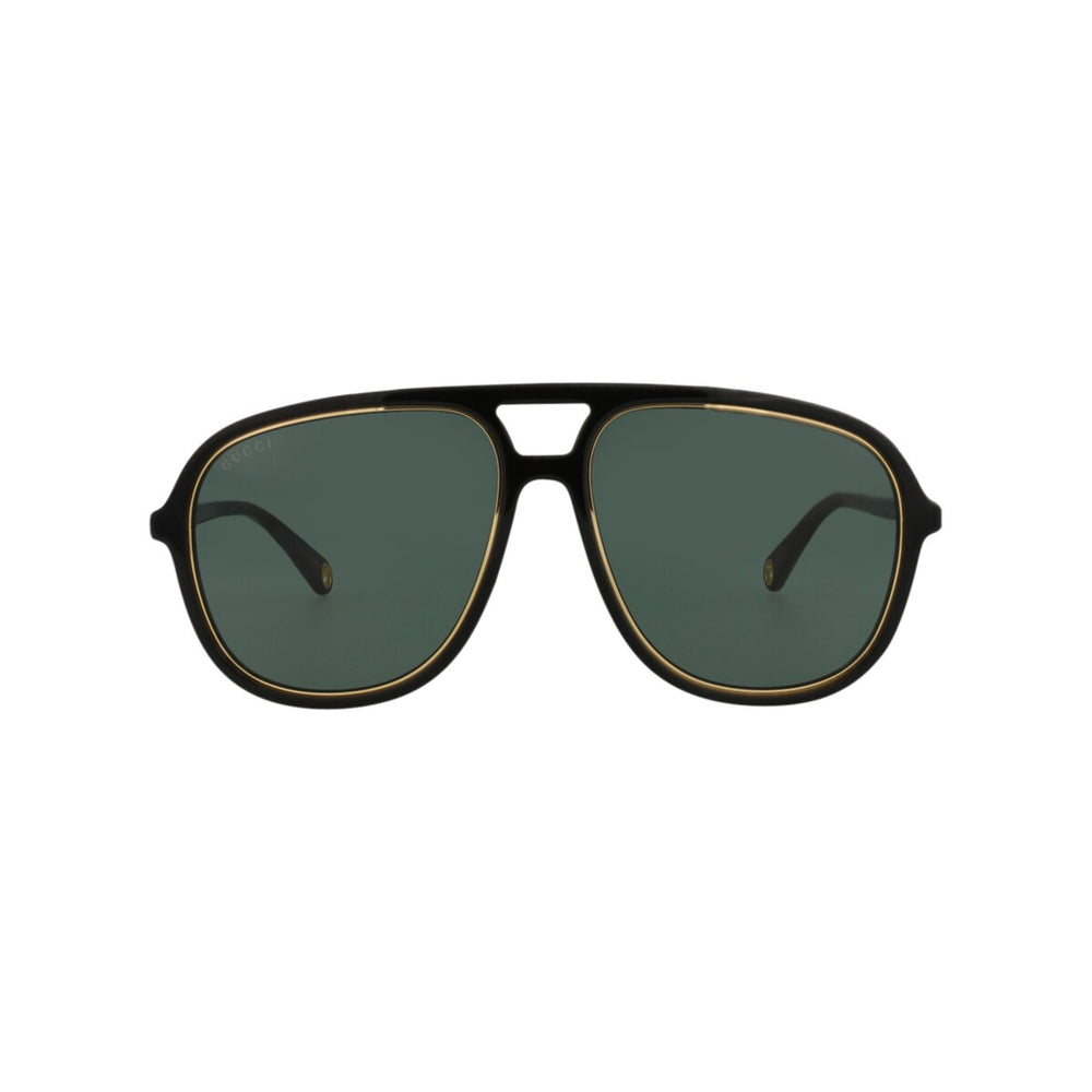 Aviator-Frame Acetate Sunglasses - Black - One Size