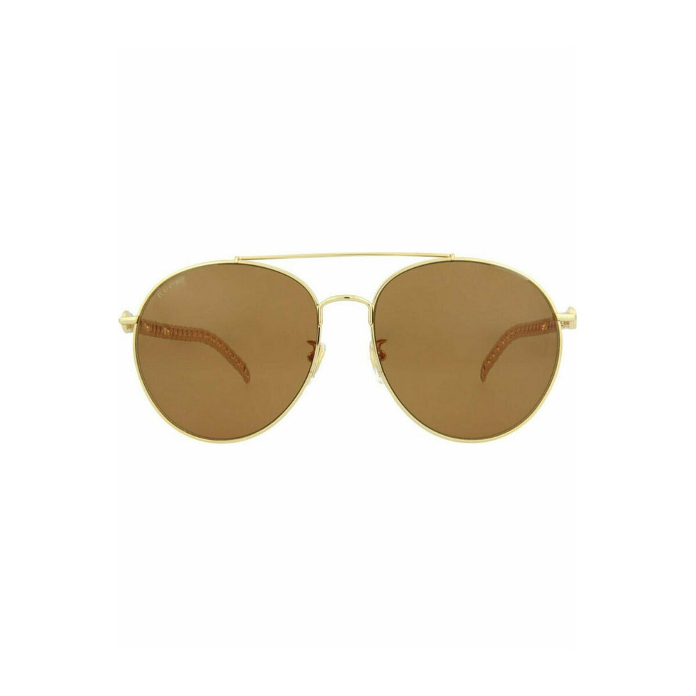 Gucci Aviator-Style Metal Sunglasses - One Size