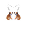 Baby Bulldog Drop Earrings