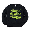 Bad Witch Vibes Puff Print Graphic Sweatshirt