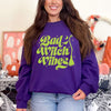 Bad Witch Vibes Puff Print Graphic Sweatshirt