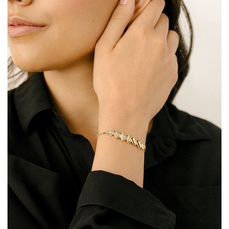 Baguette Crystal Adjustable Bracelet