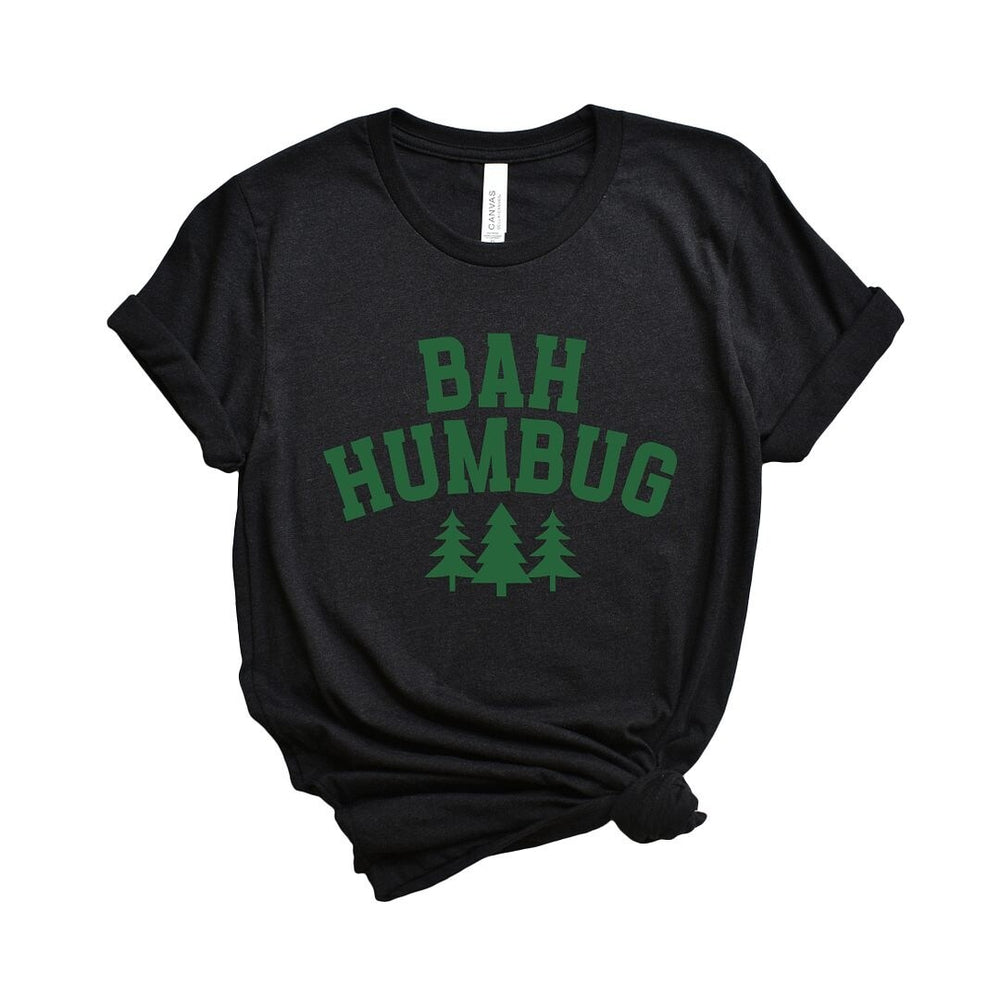 Bah Humbug Trees Short Sleeve Crewnneck Tee