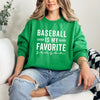 Baseball Is My Favorite Season Graphic Sweatshirt