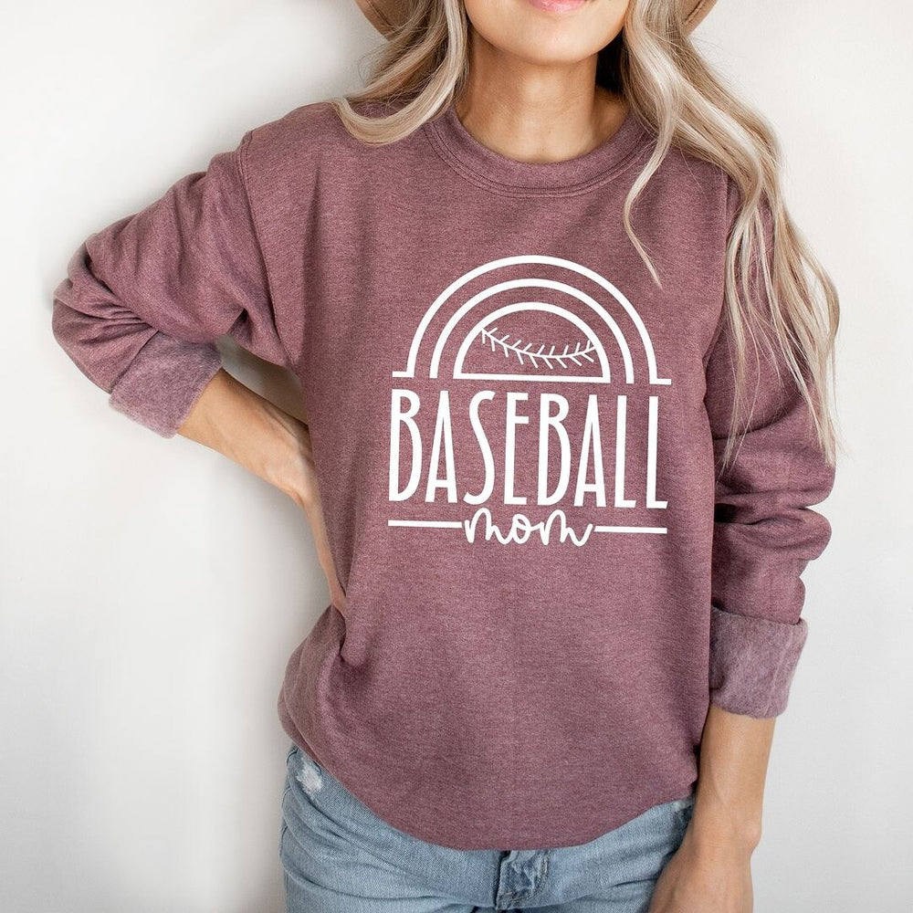 Baseball Mom Arch Graphic Sweatshirt