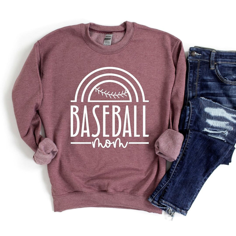 Baseball Mom Arch Graphic Sweatshirt