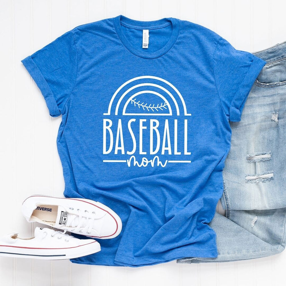 Baseball Mom Arch Short Sleeve Crewnneck Tee