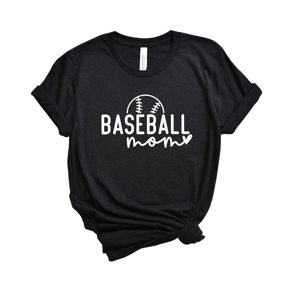 Baseball Mom Ball Short Sleeve Crewnneck Tee