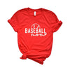 Baseball Mom Ball Short Sleeve Crewnneck Tee