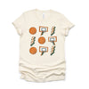 Basketball Collage Short Sleeve Crewnneck Tee