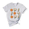 Basketball Collage Short Sleeve Crewnneck Tee