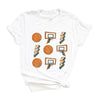 Basketball Collage Short Sleeve Crewnneck Tee