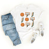 Basketball Collage Short Sleeve Crewnneck Tee