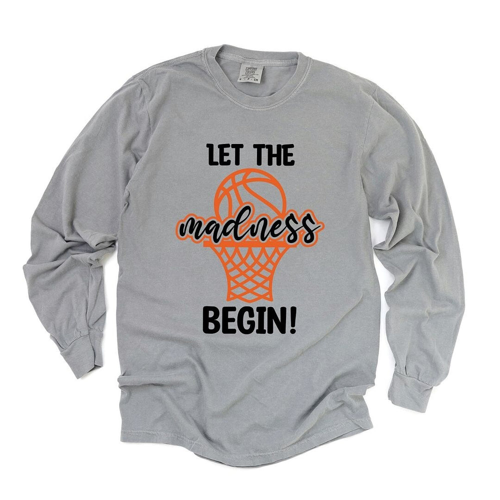 Basketball Madness Hoop Garment Dyed Long Sleeve