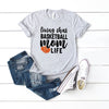 Basketball Mom Life Short Sleeve Crewnneck Tee