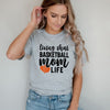 Basketball Mom Life Short Sleeve Crewnneck Tee