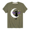 Bat Cat on Moon Tee