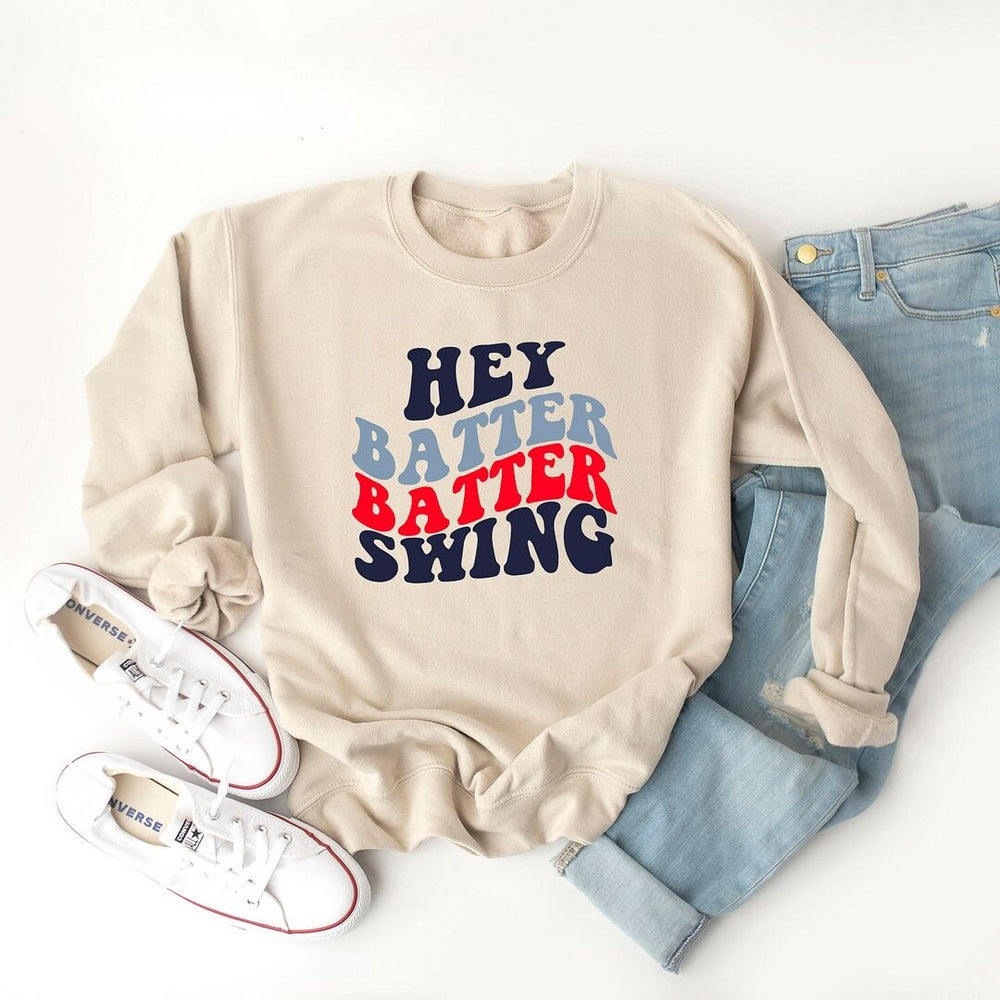 Batter Batter Swing Stacked Graphic Sweatshirt