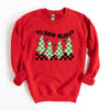 Be Jolly Checkered Tree Graphic Sweatshirt