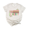 Be Merry Stripes Short Sleeve Tee