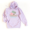 Beach Bum Stripes Graphic Hoodie