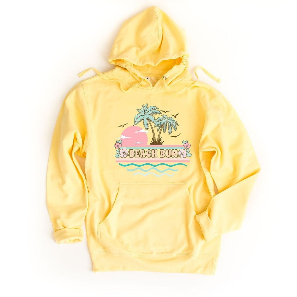 Beach Bum Stripes Graphic Hoodie