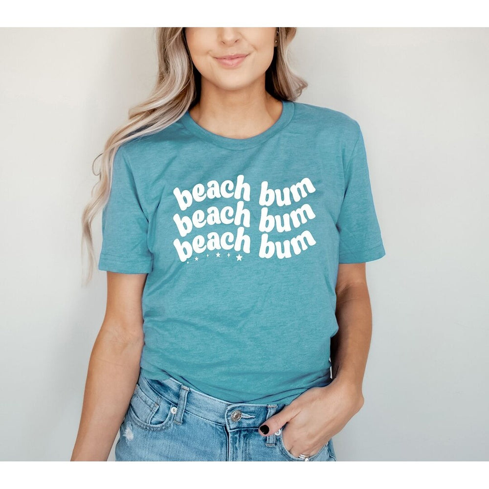 Beach Bum Wavy Short Sleeve Crewnneck Tee