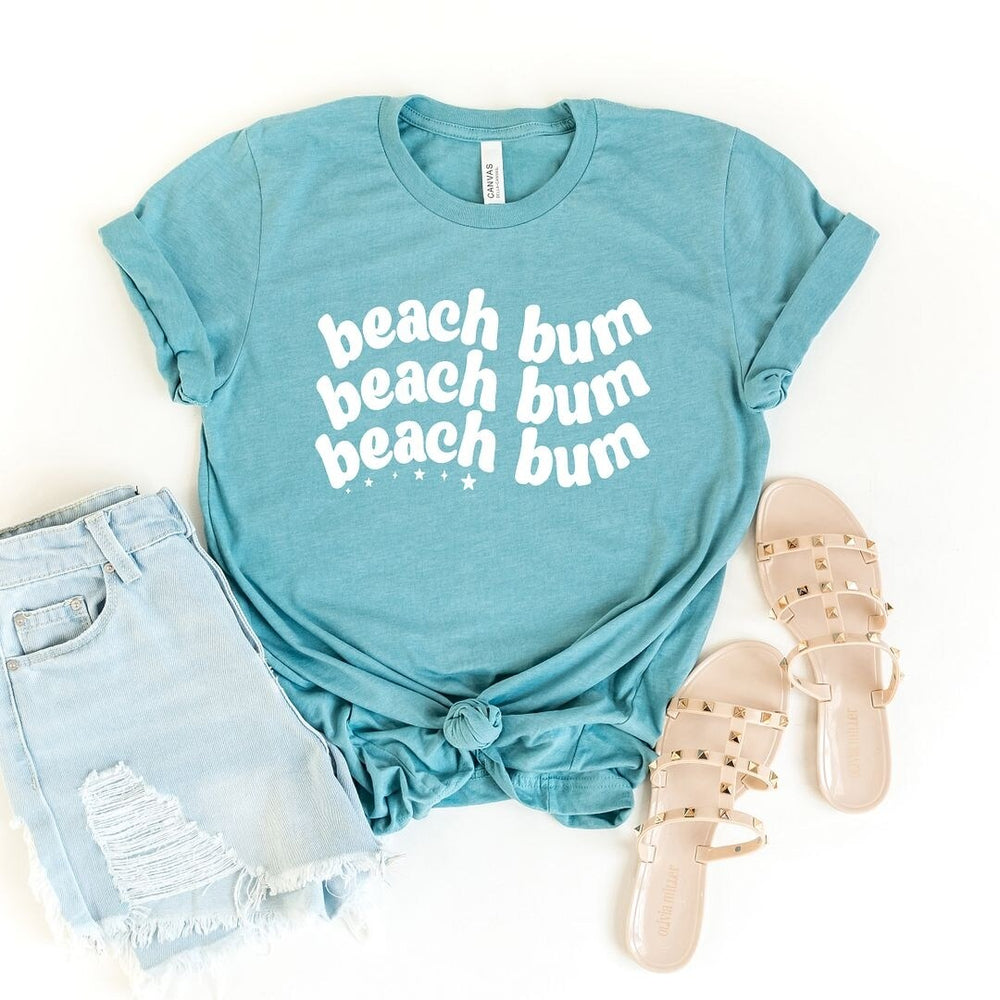 Beach Bum Wavy Short Sleeve Crewnneck Tee