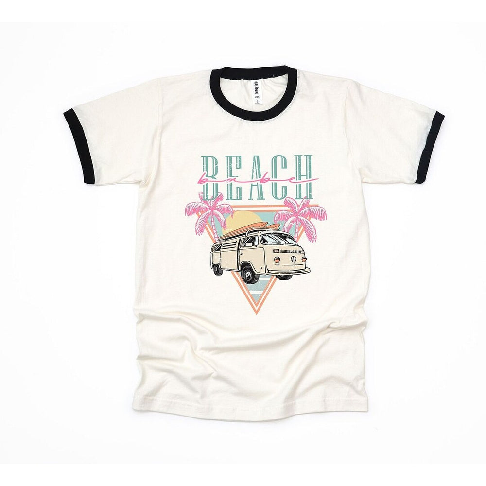 Beach Van Triangle Ringer Tee