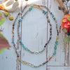 Beaded Multi-Shape Mixed Gemstone Long Necklace