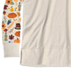 Beige & Orange Pumpkin & Turkey Print Long Sleeve Top