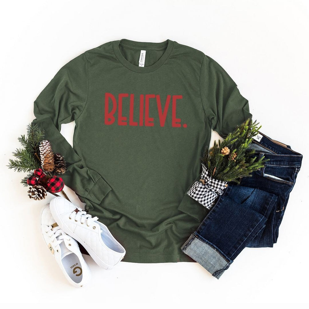 Believe Bold Long Sleeve Tee